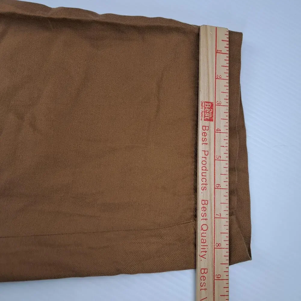 Banana Republic Pants Womens XXL Brown Tapered Crop Twill Elastic Waist Linen